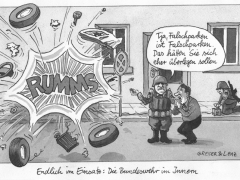 Bundeswehreinsatz im Innern, Falschparker