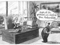 Chefin, Arbeiter, hochschlafen