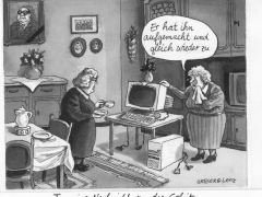 computer auf, gleich wieder zu