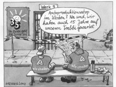 Greser&Lenz fÃ¼r die Sonntagszeitung, 28.6.2003, Streik im Osten