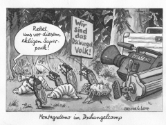 Montagsdemo im Dschungelcamp,Kakerlaken!