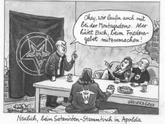 Greser&Lenz fÃ¼r die Politik, 1.9.2004, Montagsdemo, Satanisten-Stammtisch