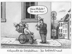 rollstuhlmaut, sozialabbau