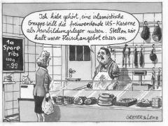 Greser&Lenz fÃ¼r die Politik, 22.8.2004, US-Truppenabzug, Metzgerei