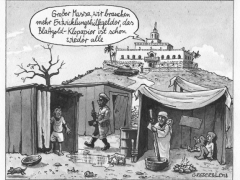 entwicklungshilfe, slum, blattgold-klopapier