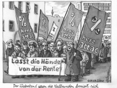 Rente,Herz-attac gegen neue Nullrunde