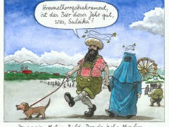 deutscher muslim, oktoberfest, lederhose, burka