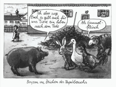 Gammelfleisch, ewiges Leben der Tiert