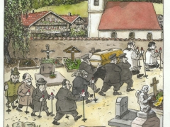 Nordic-walking auf dem Friedhof