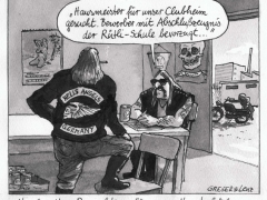 schule, gewalt, hells angels, clubheim-hausmeister