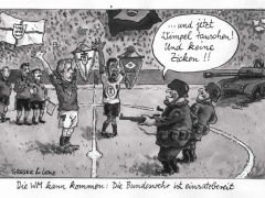 WM 2006, BW verlangt Wimpeltausch