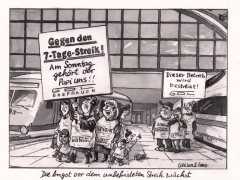 Bahnstreik, Ehefrauen gegen totalen Streik