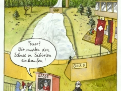 Schneemangel, Schnee aus Sibirien