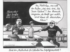 Schule, Wachschutz, bei Issos Keilerei