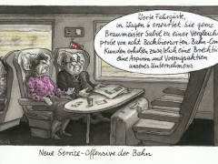 Bahn, Serviveoffensive, Bockbierprobe