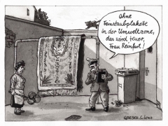 Feinstaubplakette, Teppich klopfen