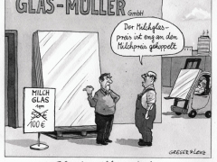 Milchbauernstreik, Milchglas teurer
