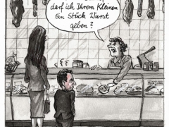 Sarkozy in der Metzgerei