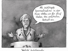 Finanzkrise, Merkel ruft 5 Wochen Politikpause aus