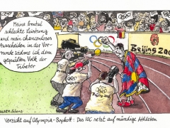 Olympia 2008, Versager widmet Niederlage den Tibetern
