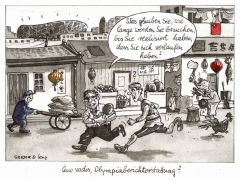 Olympia 2008, Läufer hat sich verlaufen