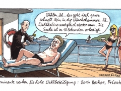 wahlbeteiligung, prominente werben, boris becker