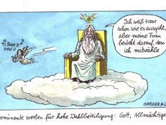 wahlbeteiligung, prominente werben, gott