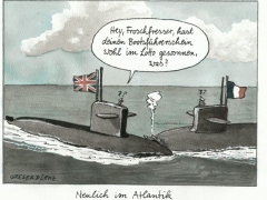 Atom-U-Boot-Kollision, farbig