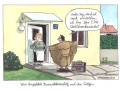 CDU-Wahlkampf, Busenplakat, Exhibitionist