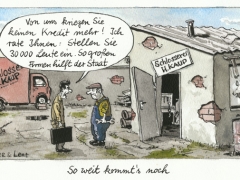 Kreditkrise, 30000 Leute einstellen, Staat hilft