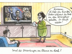 Obama ist gewählt, Erwartungen zu hoch