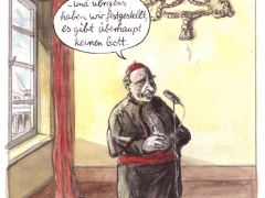 Katholische Kirch, es gibt keinen Gott