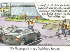 Frauenquote, Parkplatz