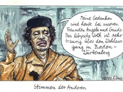 Gaddafi kondoliert zur Schwabenwahl