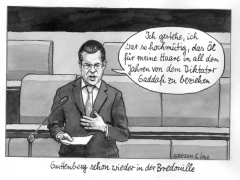 Guttenberg, Haaröl von Gaddafi