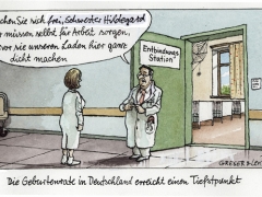 geburtenrateentbindungsstation