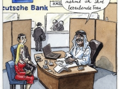 Scheichs steigen bei der Deutschen Bank ein