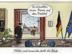 Promi auf dem Friedhof