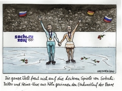 Olympia, Sotschi, schwules Eislaufpaar