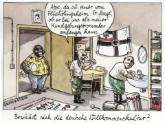 20150423, Trommler aus Flüchtlingsheim. Nazis