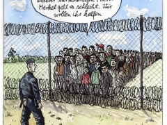 Flüchtlinge wollen zur Mutter Merkel