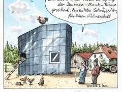 Deutsche Bank als Hühnerstall