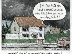 Horror, Wetter, Hund bleibt drinnen