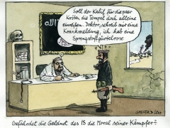 IS in Geldnot, Krankenmeldung