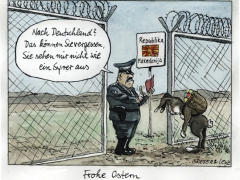 Osterhase, mazedonische Grenze