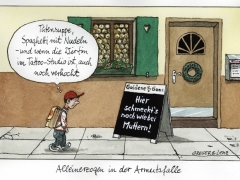 Alleinerzogen, Armutsfalle