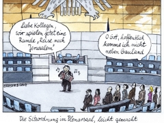 Bundestag, Reise nach Jerusalem, Sitzordnung