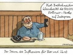 Influencer für Wurst und Bier