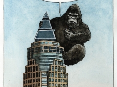 Metropol, King Kong auf Messeturm