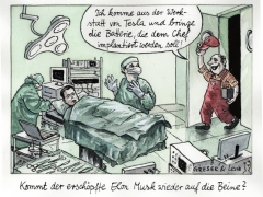 Elon Musk erschöpft